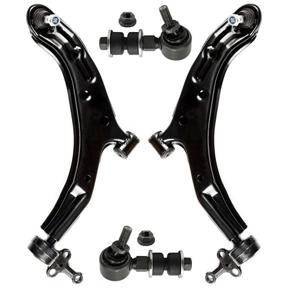 4 Pc Passenger & Driver Side Lower Control Arm with Ball Joints Front Sway Bar Link Suspension Kit Fits select: 2001-2006 NISSAN SENTRA