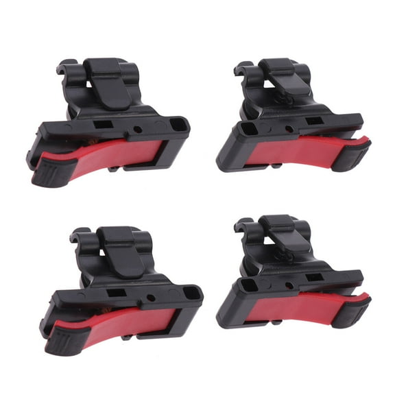 UKCOCO 4Pcs Mobile Game Shortcut Button Red Easy Install Phone Trigger Controls