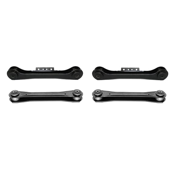 4 Pc Rear Upper Control Arms + Rear Lower Control Arms, Left and Right Suspension Kit Fits Jeep TJ 1997-2006 All Models Jeep Wrangler 1997-2006 All Models