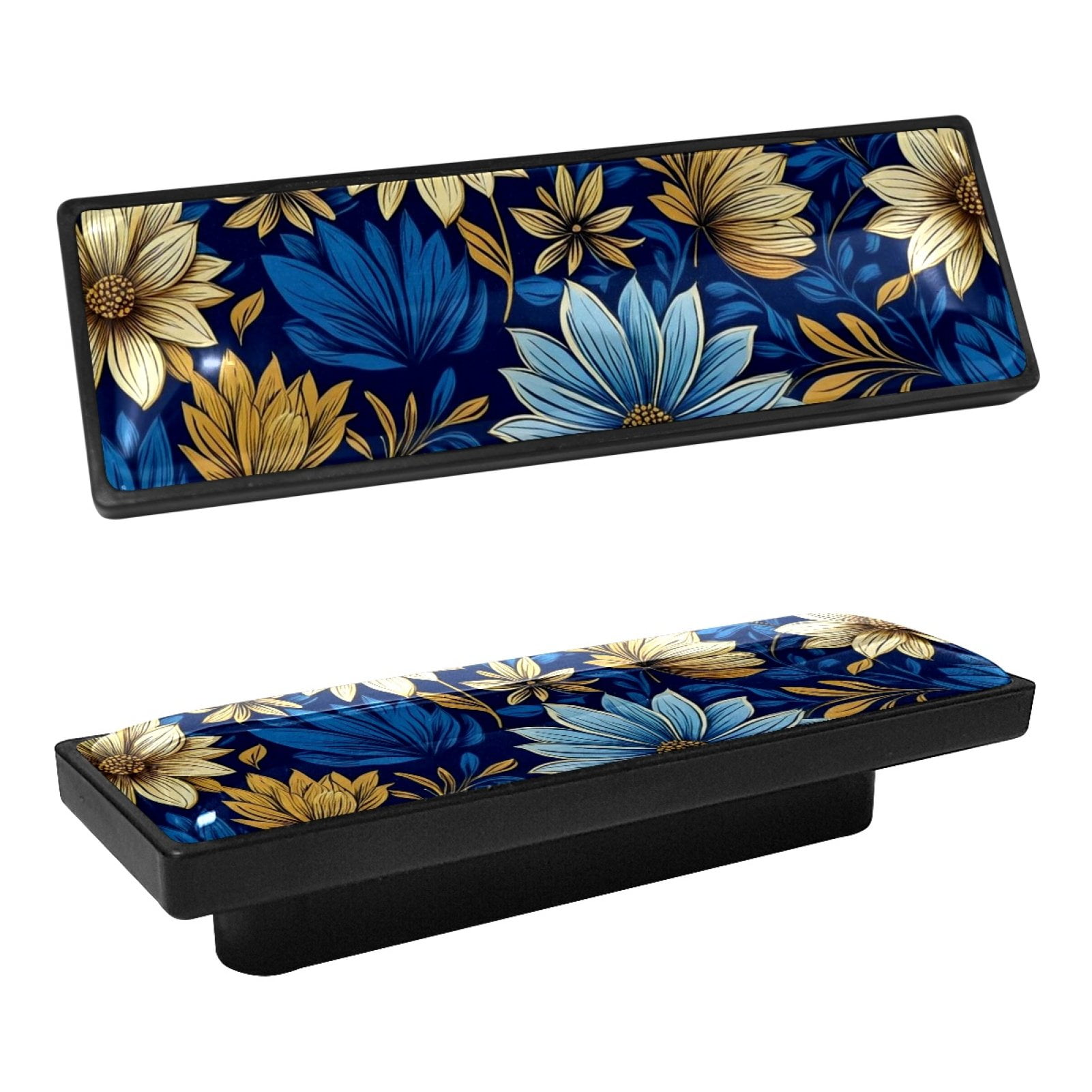 4Pc,Rectangle Kitchen Knobs Handles,Knobs for Dresser Drawers