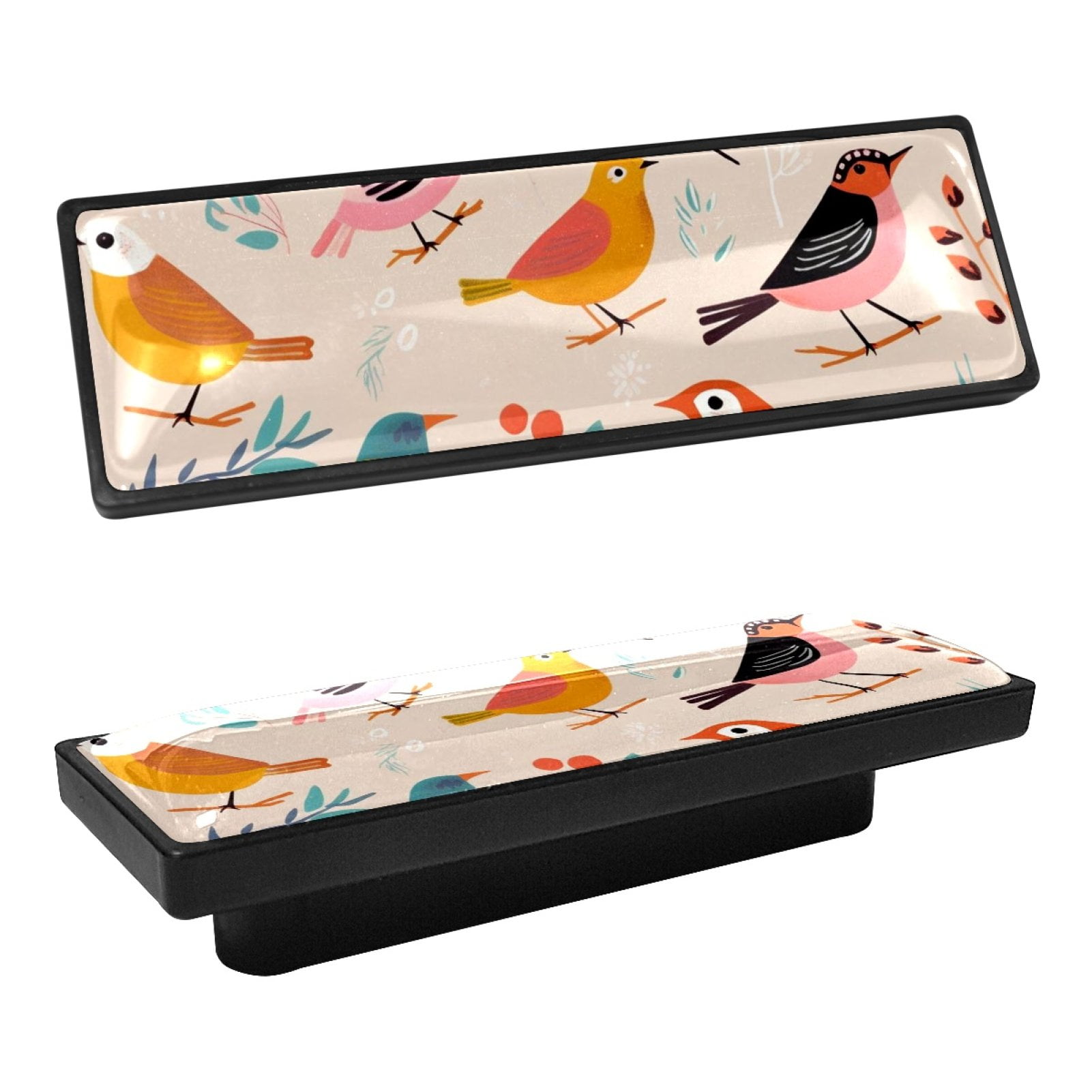 4Pc,Rectangle Kitchen Knobs and Door Handles