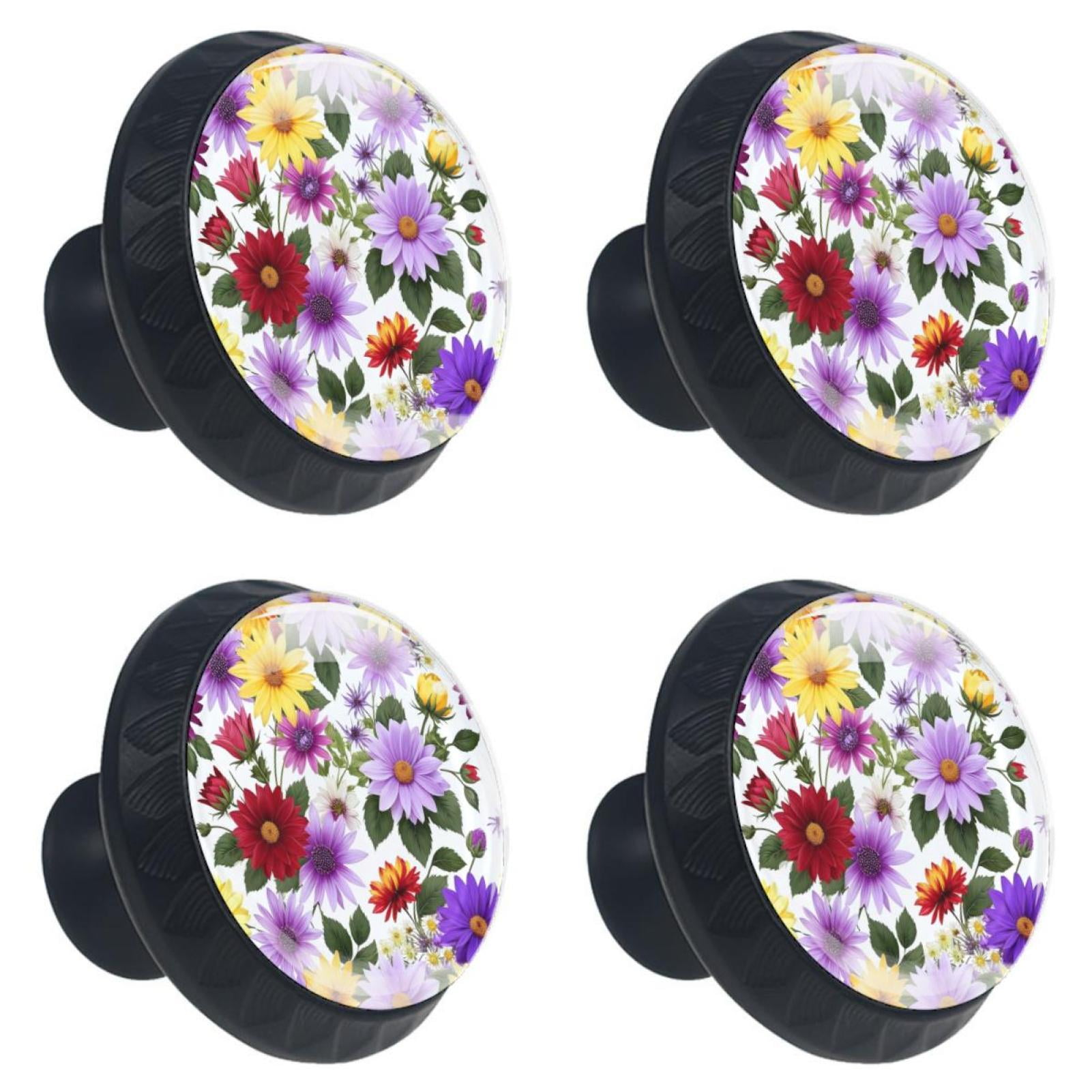 4Pc,Round Kitchen Knobs Handles,Knobs for Dresser Drawers