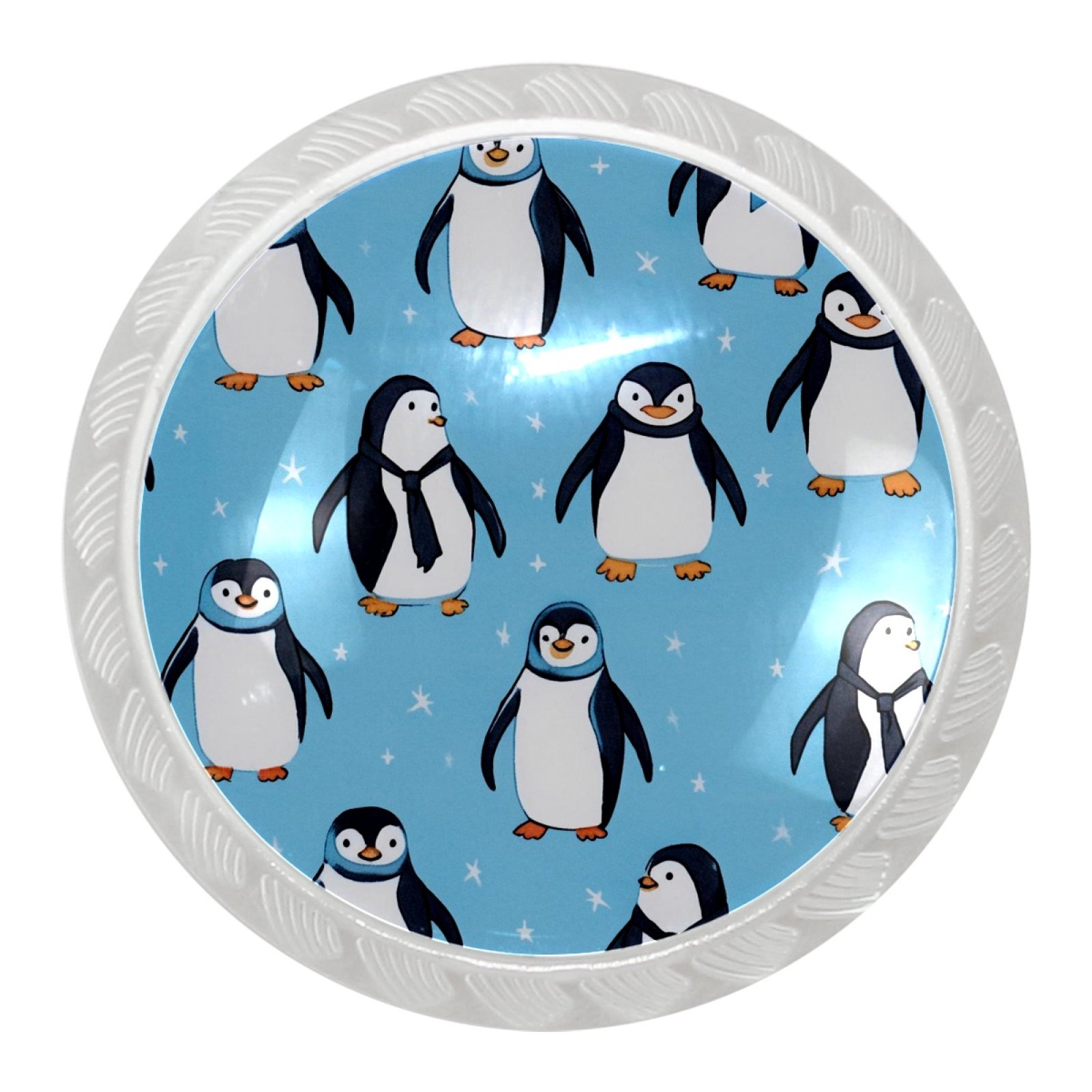 4Pc,Round Kitchen Knobs and Door Handles,Kitchen