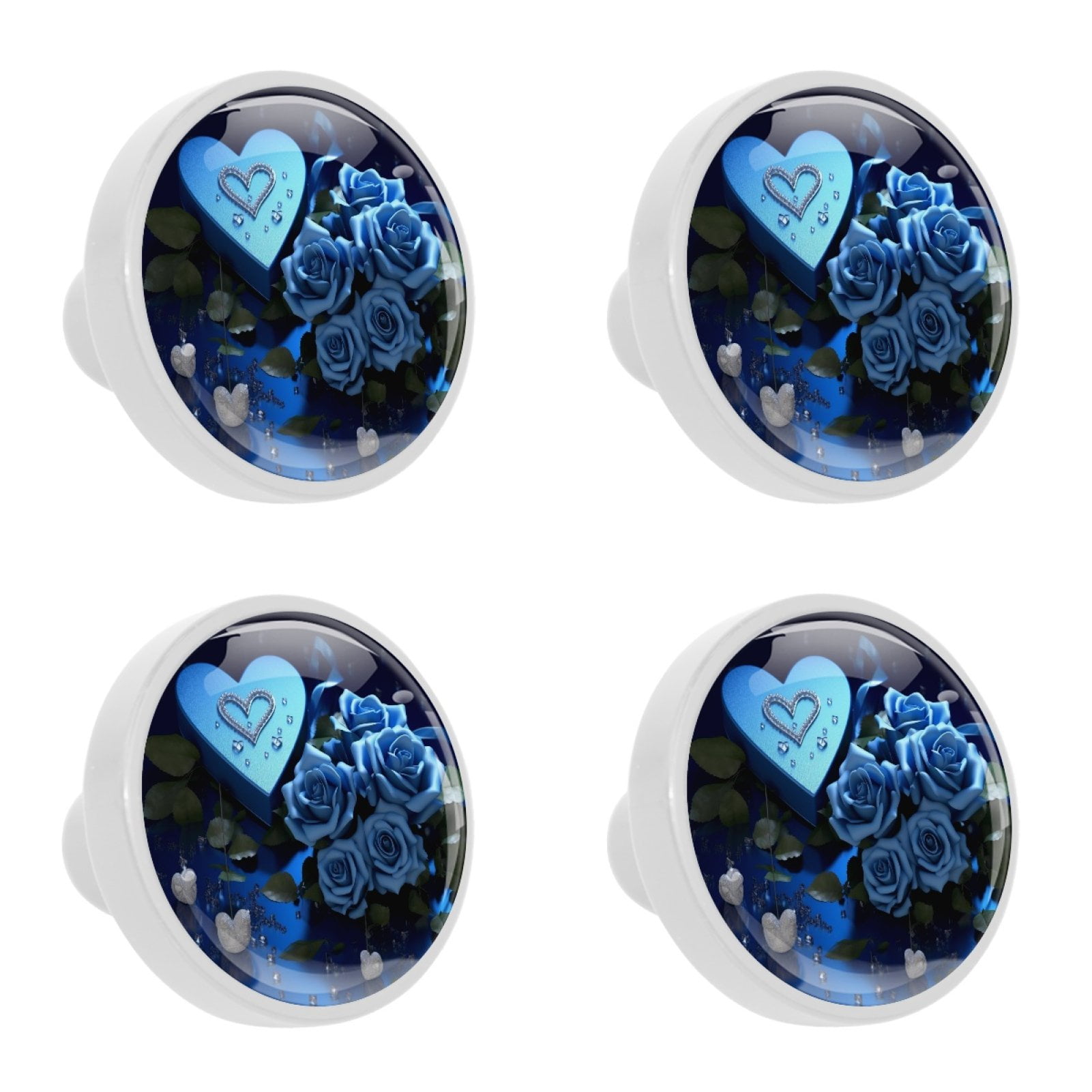 4Pc,Round Kitchen Knobs and Door Handles,Kitchen