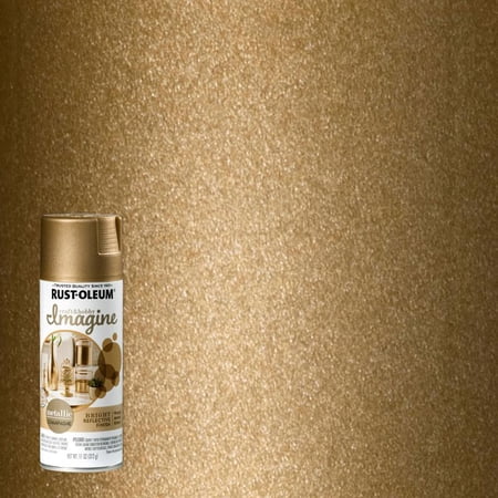 4 Pc, Rust-Oleum Imagine Metallic Champagne Spray Paint 11 Oz