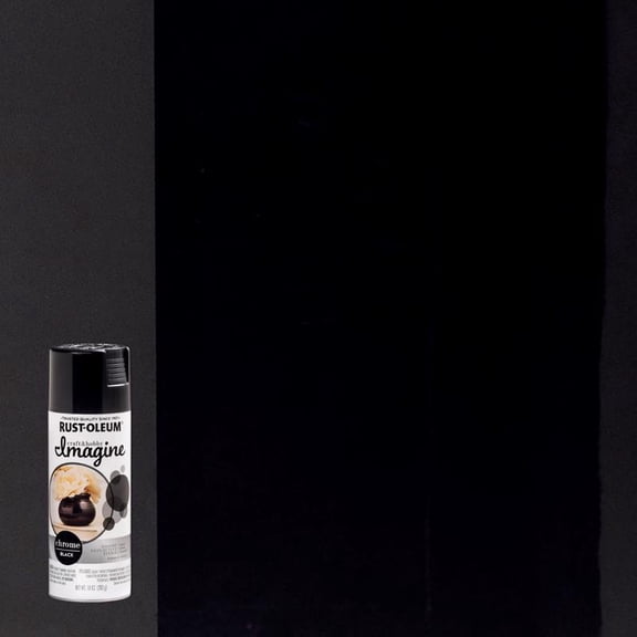 4 Pc, Rust-Oleum Imagine Smooth Chrome Black Spray Paint 10 Oz