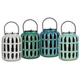 thumbnail image 1 of 4-Pc Small Porcelain Cylindrical Lantern Set, 1 of 2