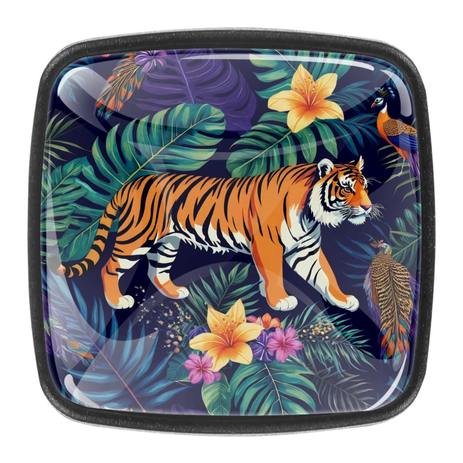 4Pc,Square Kitchen Knobs Handles,Knobs for Dresser Drawers