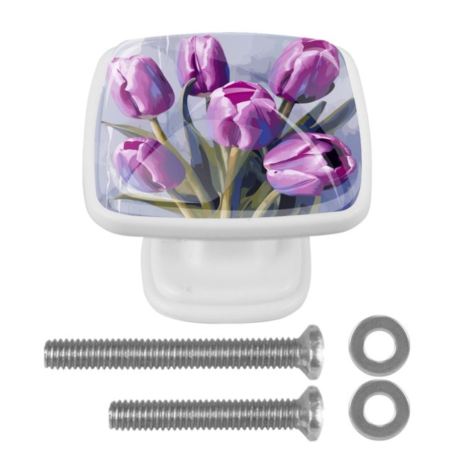 4Pc,Square Kitchen Knobs Handles,Knobs for Dresser Drawers