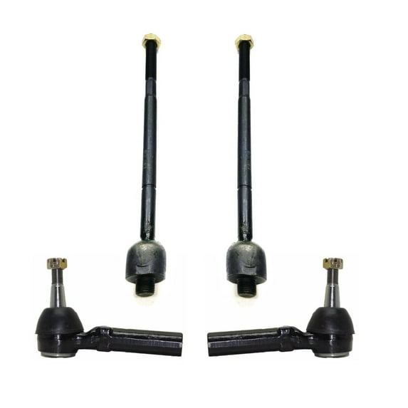 4 Pc Steering Kit Inner & Outer Tie Rod Ends Fits select: 1997-2005 CHEVROLET VENTURE, 2000-2005 PONTIAC MONTANA