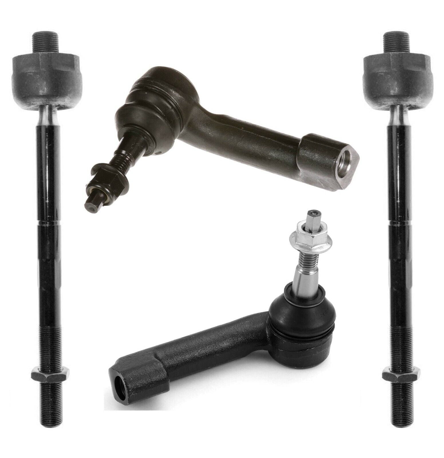 4 Pc Steering Kit Inner & Outer Tie Rod Ends Passenger Driver Fits select: 2009-2015 FORD F150, 2007-2015 FORD EXPEDITION