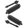thumbnail image 1 of 4 Pc Steering Kit Inner Tie Rod Ends with Rack and Pinion Bellow Boots, 1 of 8