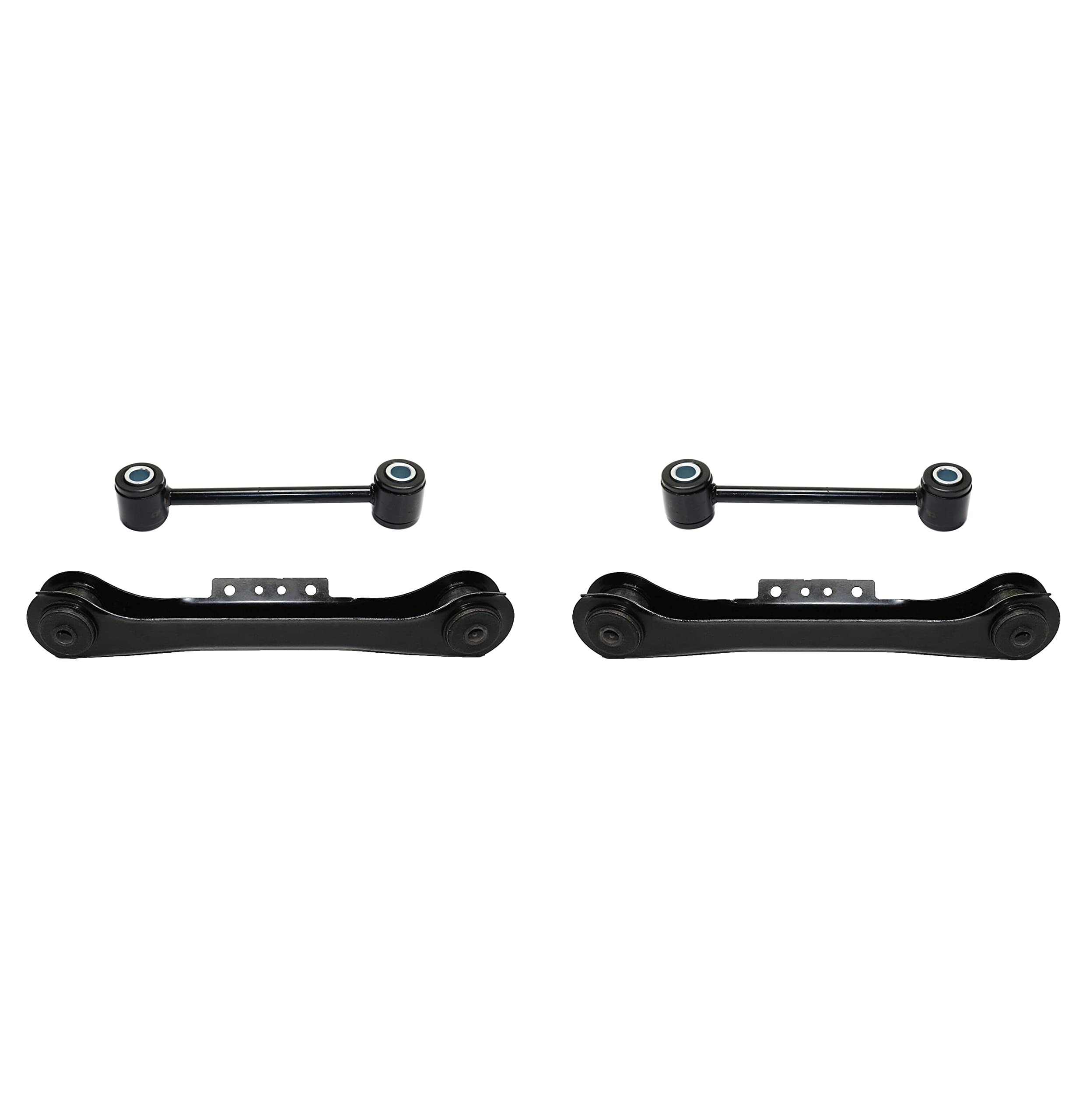 4 Pc Suspension Kit Rear Upper Control Arms + Rear Sway Bar End Links ...