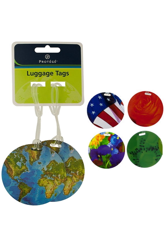 4 Pc Travel Luggage Bag Tag Plastic Suitcase Baggage Backpack Label Design Gift