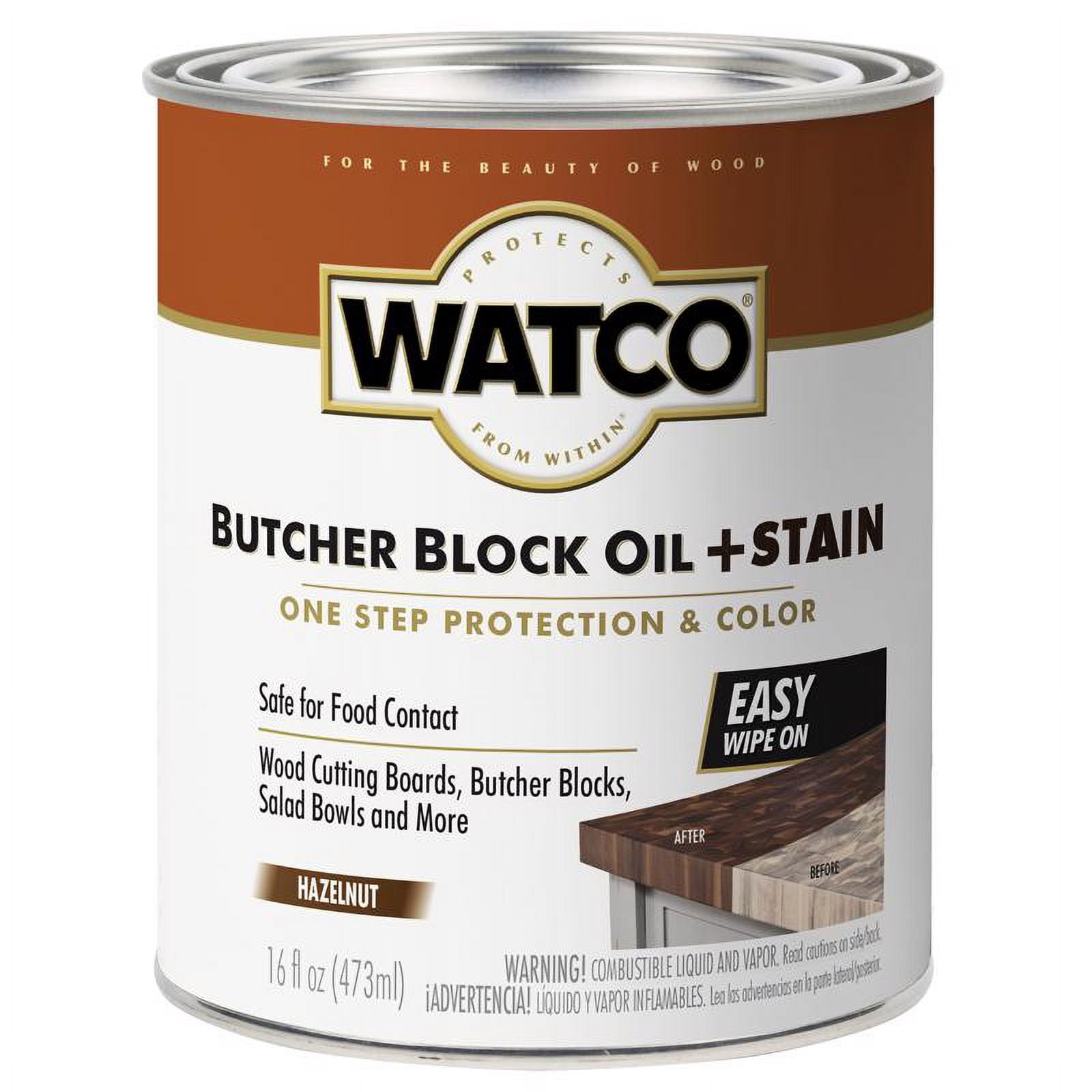 4 Pc, Watco Butcher Block Oil 16 Oz Liquid