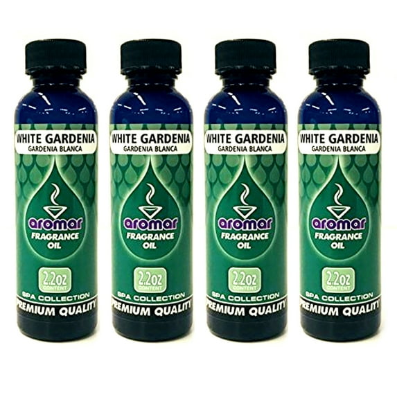 4 Pc White Gardenia Scent Fragrance Oil Aroma Therapy Diffuse Air Burning 2.2 Oz