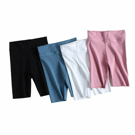 4 Pcak 2-12T Toddler Girls 5" Volleyball Shorts Stretch Youth Athletic Gymnastics Shorts Kid Yoga Dance Shorts
