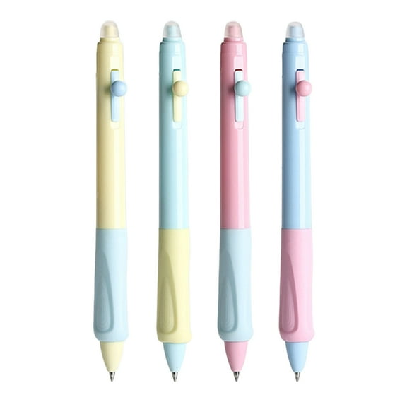 4x/Set Creative Erasable Pen Retractable Gel Pen Neutral Pen Signature Pen 0.5mm Writing Pen Press Pen for Student