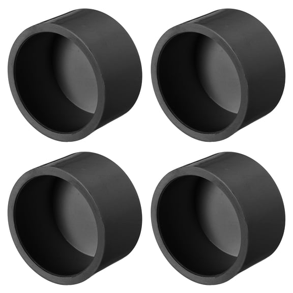 4 Pcs 1 1/4" PVC End Cap Fitting, Schedule 80 Furniture Grade Pipe Cap Plug Adapter, Pipe Cover Fittings Sockets for Plumbing Irrigation System & Water Line Framework, Grey