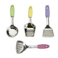 thumbnail image 1 of 4 Pcs 1/12 Dollhouse Kitchen Miniature Metal Color Spatula for Dollhouse Decor, 1 of 8