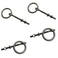 thumbnail image 1 of 4 Pcs 1/4" Boat Ring Eye Bolt 1-3/8" Diameter Bolt Shoulder Stainless Steel T304, 1 of 11