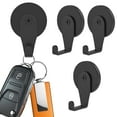 thumbnail image 1 of 4 Pcs 1.65*2.44in Magnetic Wreath Hanger Each Holds 11 Pounds Rubber Coated Magnetic Wreath Hook for Kitchen Bathroom Home Office, 1 of 11