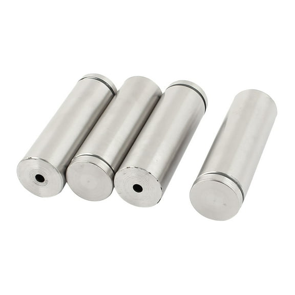 4 Pcs 1" x 3" Stainless Steel Standoff Screws, Wall Sign Standoff Mounting Screws Advertising Glass Standoff Hardware Nails for Acrylic