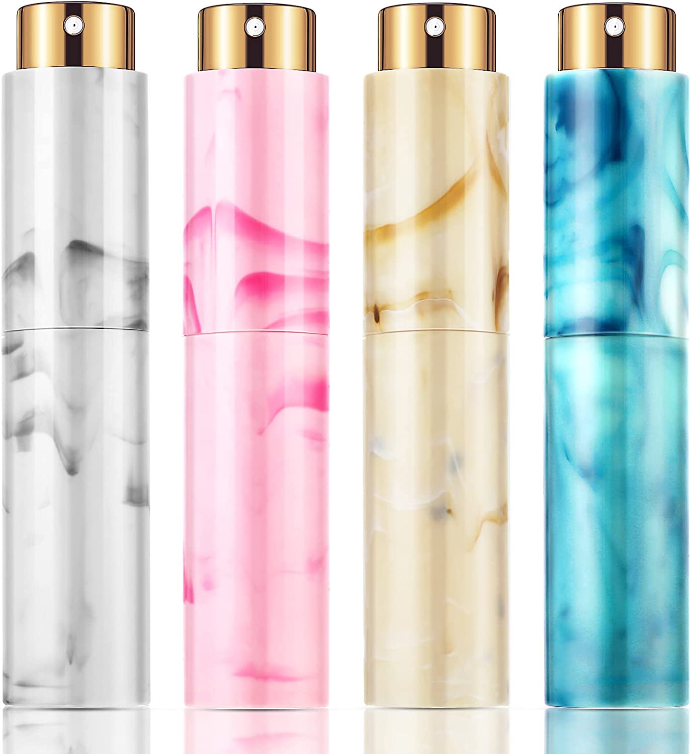 4 Pcs 10 ml Perfume Atomizer Mini Travel Perfume Bottle Refillable