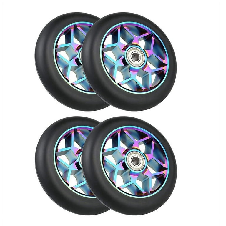 4 Pcs 110mm Scooter Replacement Wheels with Stunt Scooter Pu Wheels for  Rocking , Extreme 