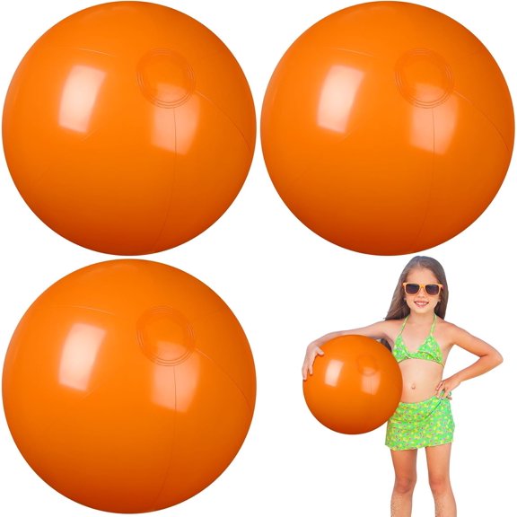 4 Pcs 12 Inch Solid Red Beach Balls Inflatable Beach Balls Bulk Large Blow up Pool Game Toys for Summer Beach