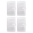 thumbnail image 1 of 4 Pcs 120 Slots Name Cards Case Business Book Plastic Holder Clear Portable Storage, 1 of 6