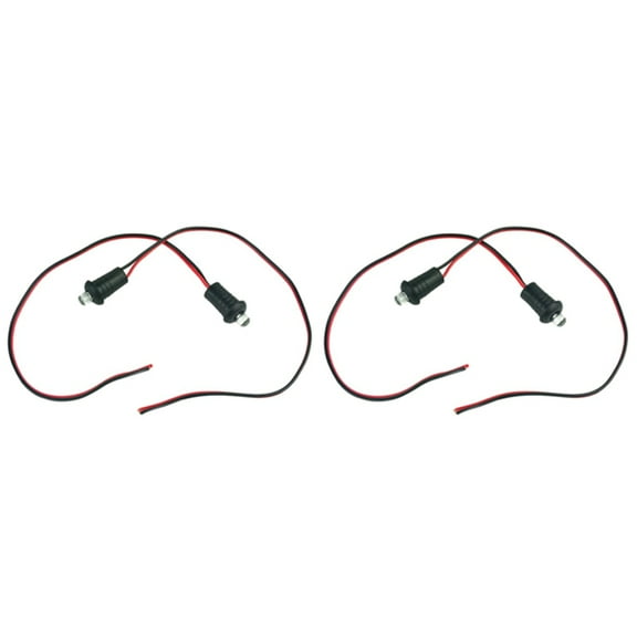 4 Pcs 12V Blue Flashing Dummy Fake Car Alarm Dash Mount LED Light Accessories