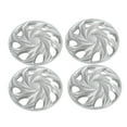 4 Pcs 13 Inch Wheel Hubcap Covers Silver Wheels Rim Cover Hub Caps for
