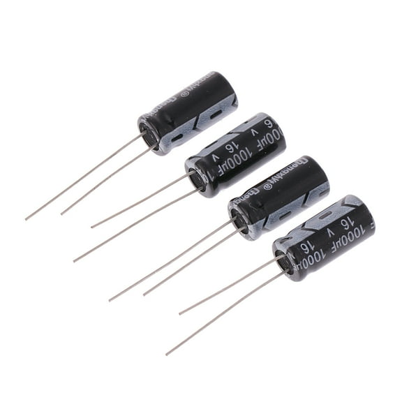 4 Pcs 16V 1000uF 105C Radial Aluminium Electrolytic Capacitor 20%