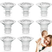 4 Pcs 18mm Breast Pump Flange Inserts Sizing Kit Compatible with Breast Pump 24mm Shields/Flanges, Reduce 24mm Nipple Tunnel Down to 18 mm