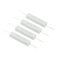 thumbnail image 1 of 4 Pcs 2.2 Ohm Resistors, 10W Ceramic Cement Resistor Power Cement Resistor Kit Tolerance 5% for Power Adapters Audio Computer TV Circuit Board, 1 of 4