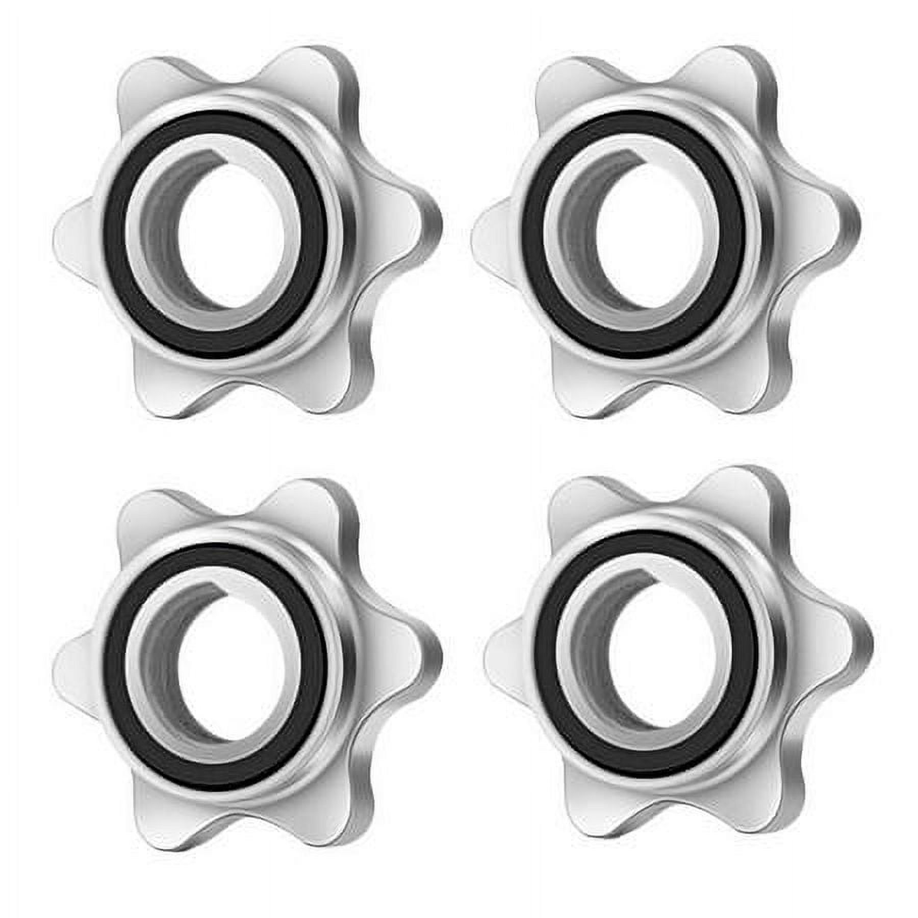 4 Pcs 2.5cm Weight Check Nut Barbell Bar Clips Spin Lock Screw Dumbbell