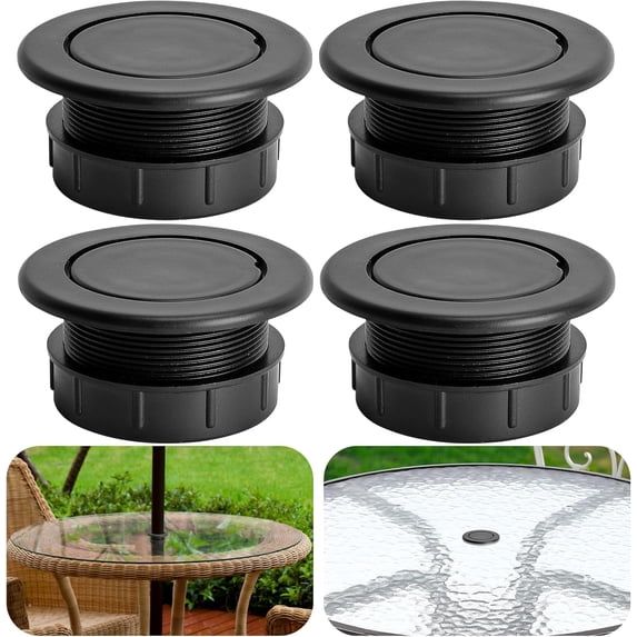 4 Pcs 2 Inch Parasol Umbrella Hole Ring Plug and Cap Set, Thicker Patio ...