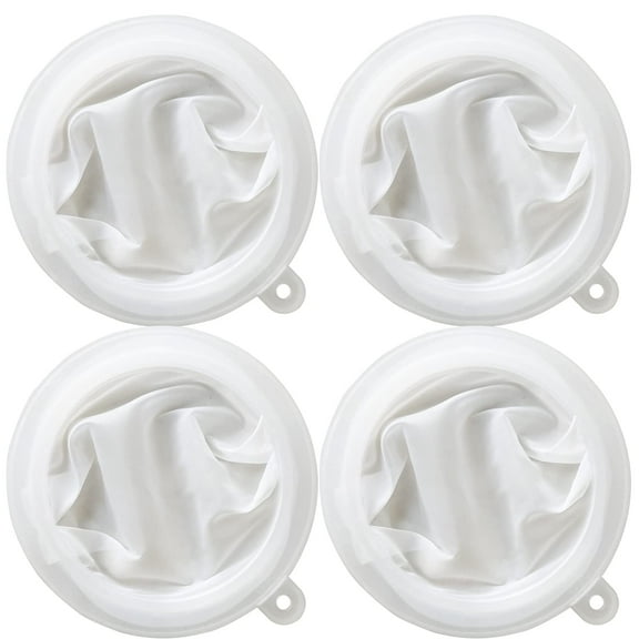 4 Pcs 200 Mesh Filter Plastic Mesh Sieve, Food Filter Strainer Nylon Food Grade Filter Mesh for Filtering Yogurt Juice Milk Honey Compatible with 5 inch Kitchen Funnels