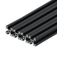 thumbnail image 1 of 4 Pcs 2020 V Slot Aluminum Extrusion 150mm(5.9 Inch) Black European Standard Anodized Linear Rail, 1 of 6
