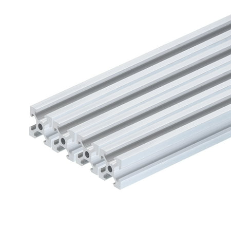 4 Pcs 2020 V Slot Aluminum Extrusion 400mm(15.75 Inch) Silver European Standard Anodized Linear Rail