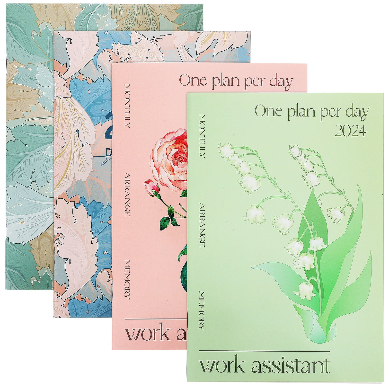 4 Pcs 2024 Weekly Planner Spiral Bound 20232024 Academic Year