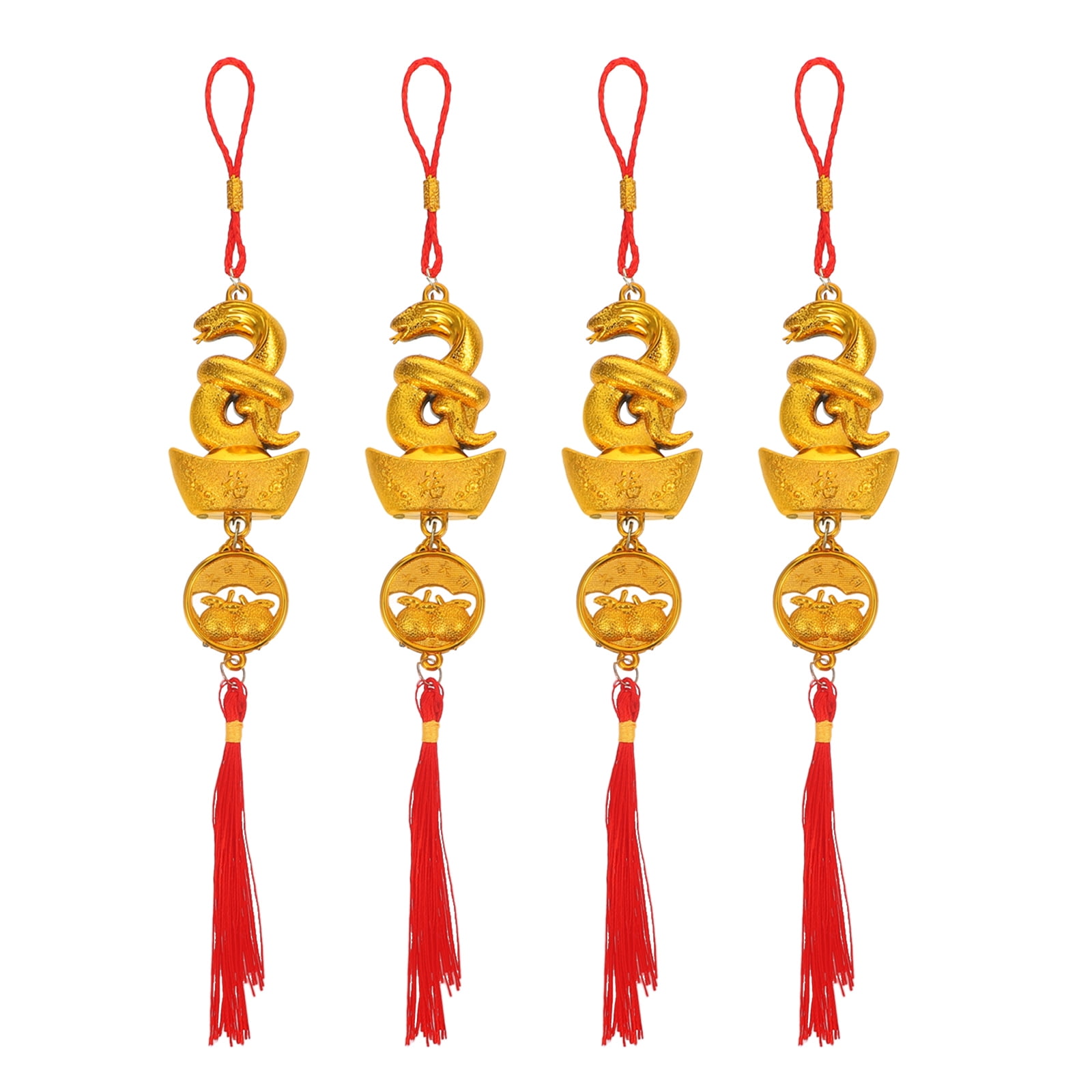 4 Pcs 2025 Snake Pendant Spring Festival Supplies 2025 Year of The