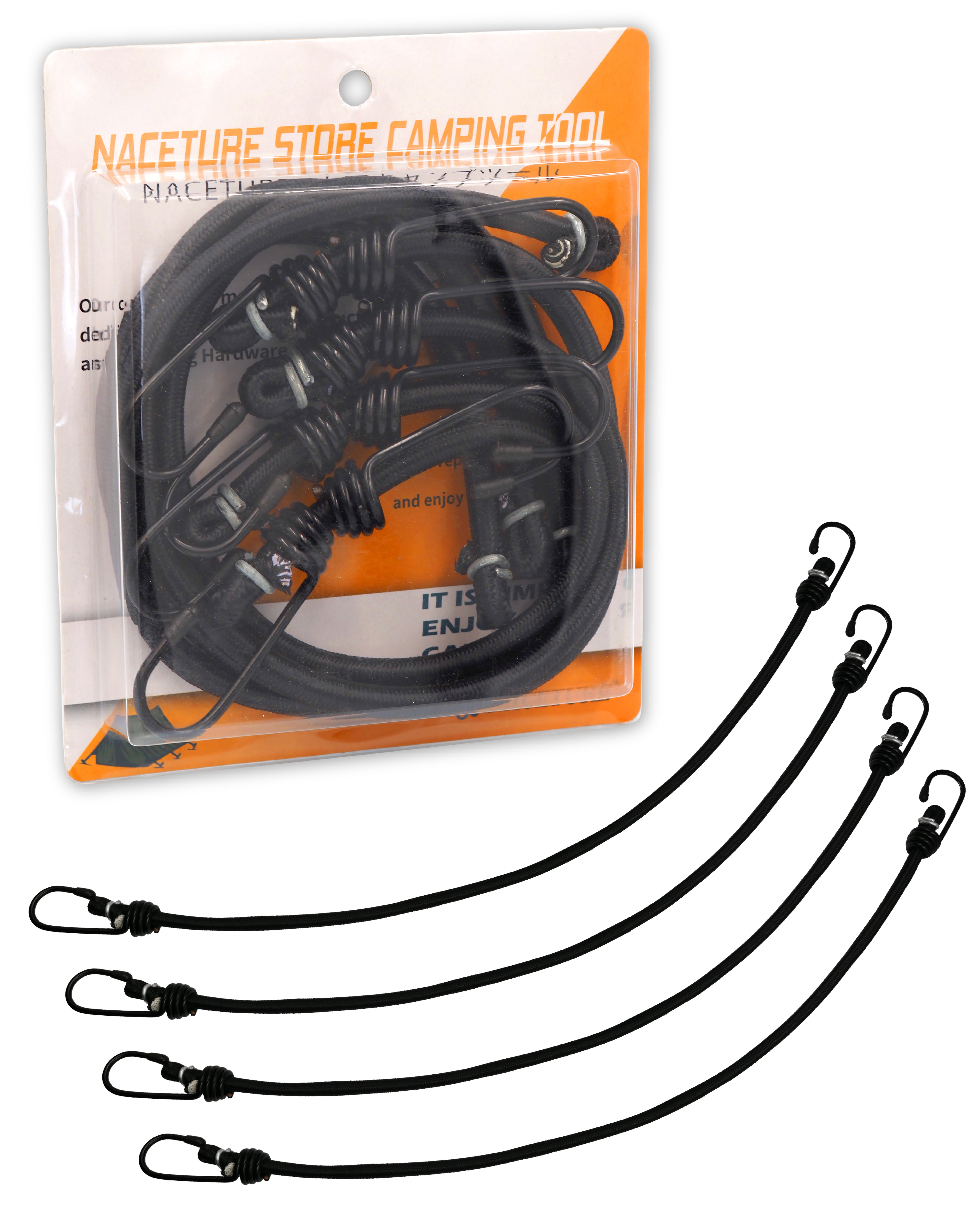 Keeper Bungee-Stretch-Kordel 81,3 Cm – Robuste Gummikordel Mit Haken, UV-geschützt, Schwarz
