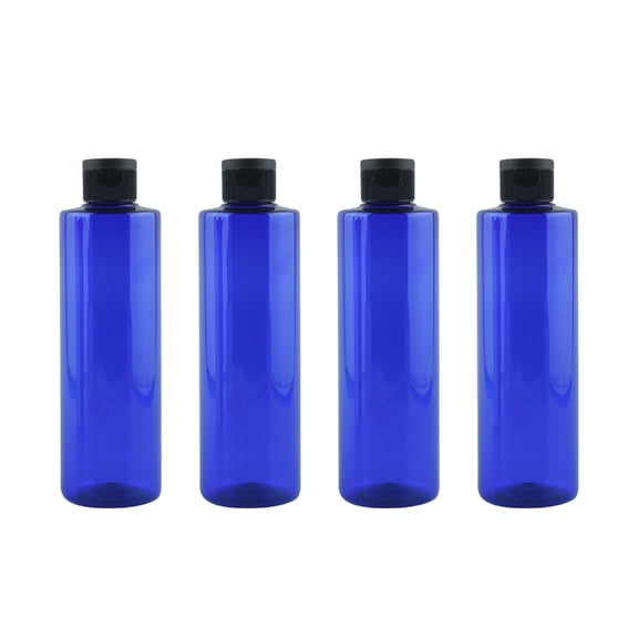 4 Pcs 250ml Flip Caps Bottles for Easy Cosmetic and Skincare Liquid Storage