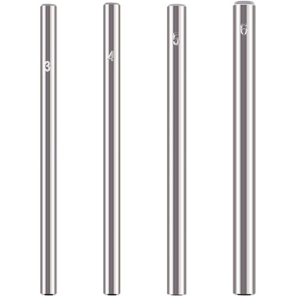 4 Pcs 3/4/5/6mm in Inner Diameter Mini Steel Leather Rivet Setter Die Punch Snap Platinum Tiny Domed Rivet Fixing Setting Tool Small Rivet Setter