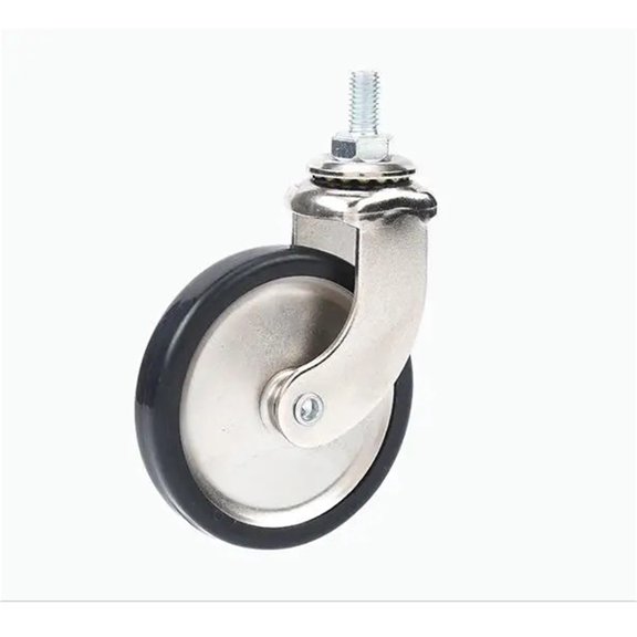 4 Pcs 3-inch Nickel Plated Screw M8 Universal PP Wheel/brake Dining Wheel/ Casters Trolley Silent Wheels Furniture Wheels ,Reliable