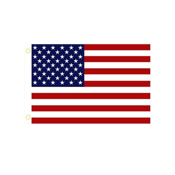 4 Pcs 3 x 5 Ft American US Flags Vivid Color and UV Fade Resistant Canvas Header Double Stitched with Brass Grommets for Indoor Outdoor - Multi