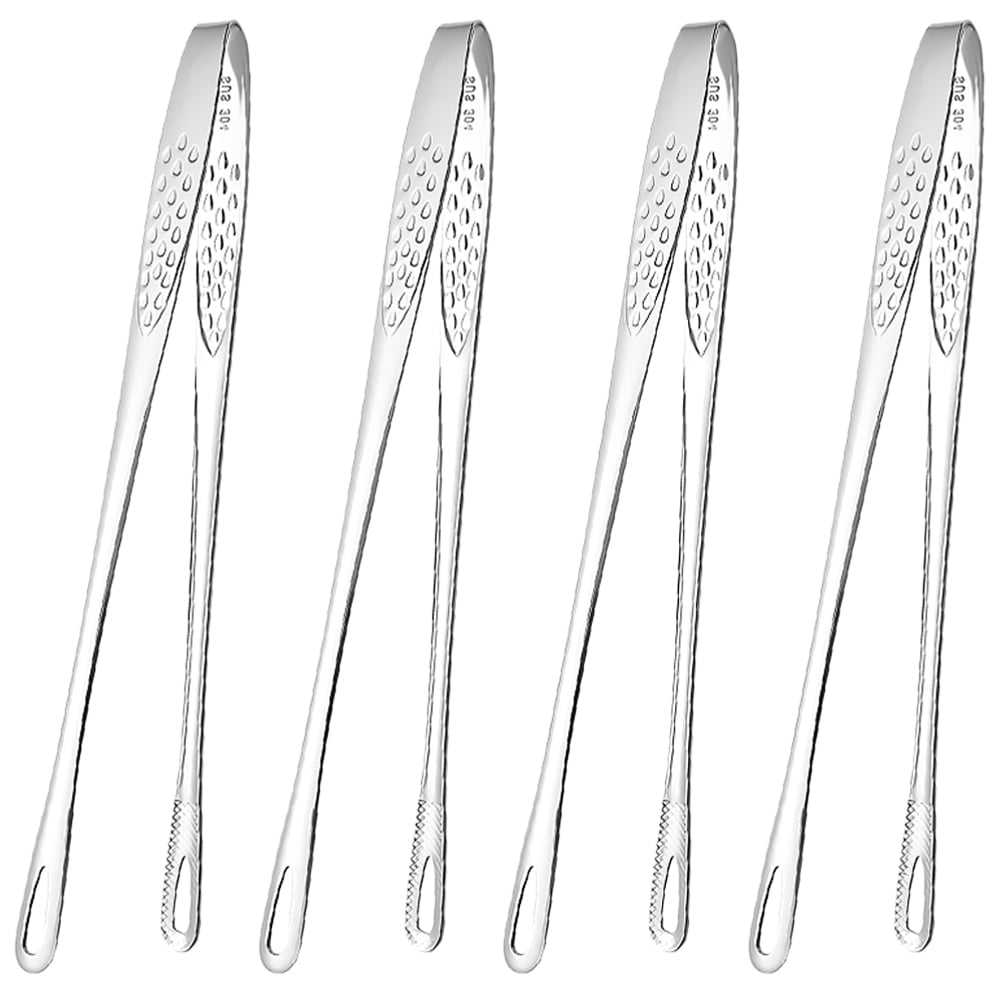 4 Pcs 304 Stainless Steel Korean Barbecue Tongs Cooking Tongs Kitchen
