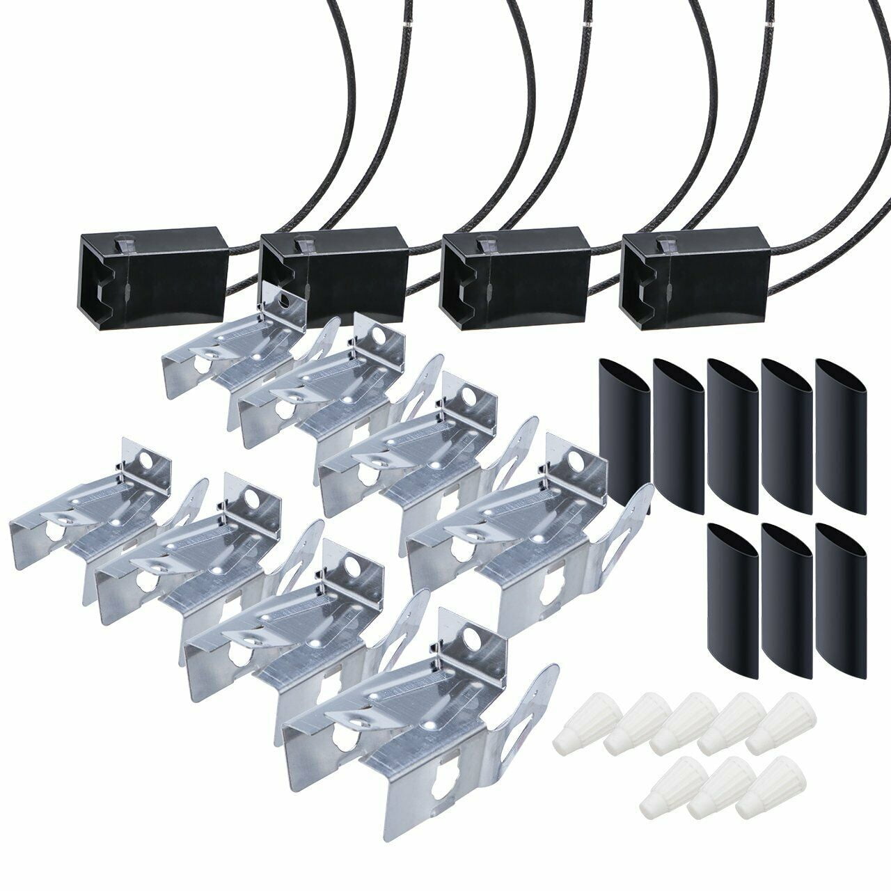 4 Pcs 330031 Range Burner Receptacle Block Kit for Whirlpool Range